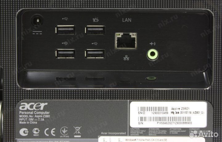 Моноблок Acer aspire z3801