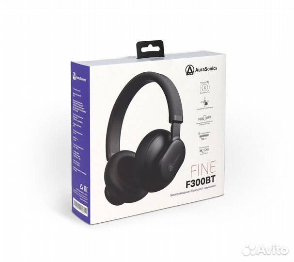 Наушники складные, закрытые AuraSonics fine F300BT