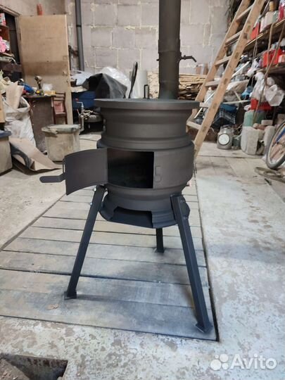 Печь под казан из дисков