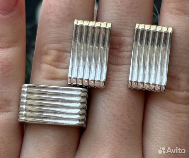 Комплект серебро 925, бренд дельта