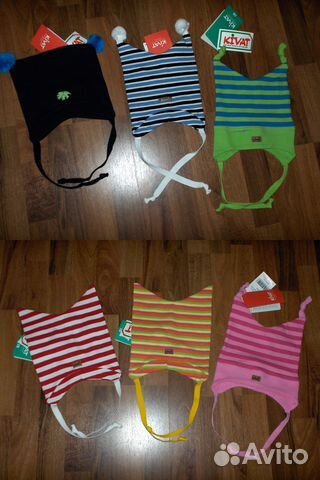 Шапочки Киват размеры 0, 1, 2 двойной хлопок