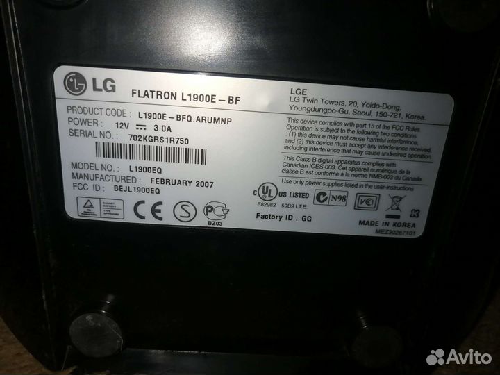 Монитор на запчасти