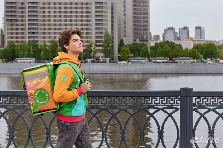 Пеший курьер без опыта, гибкий график