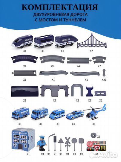 Детская железная дорога, 92 детали