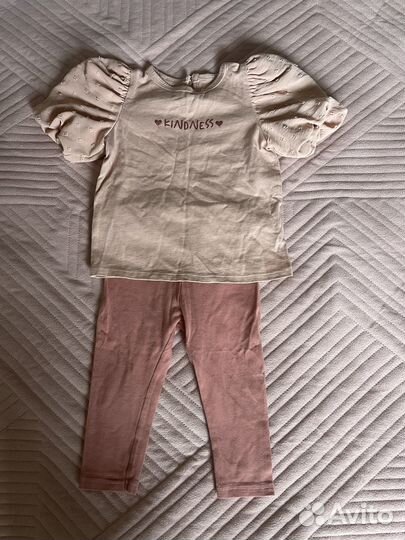 Вещи пакетом для девочки 74 80 86