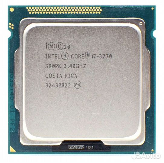 Intel core i7 3770, 8 x 3.9GHZ, 1155 сокет