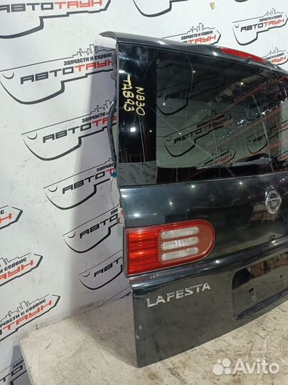 Дверь задняя nissan lafesta B30 NB30 9001AEN300 черный, B20 TA893