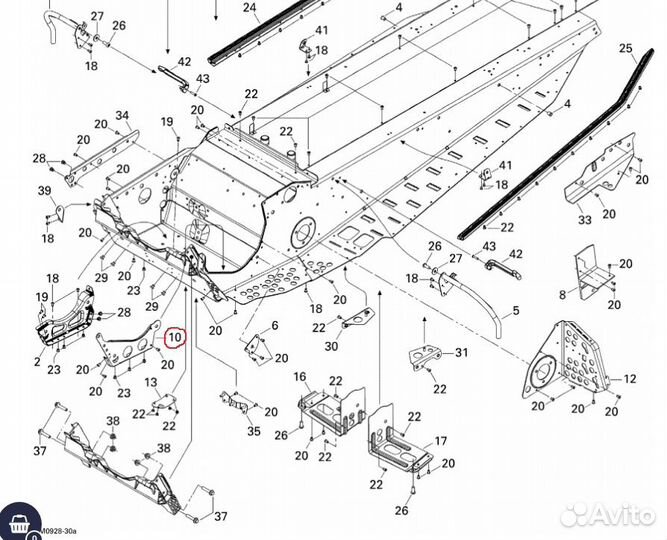 Усилитель рамы Ski-Doo Lynx 518323995