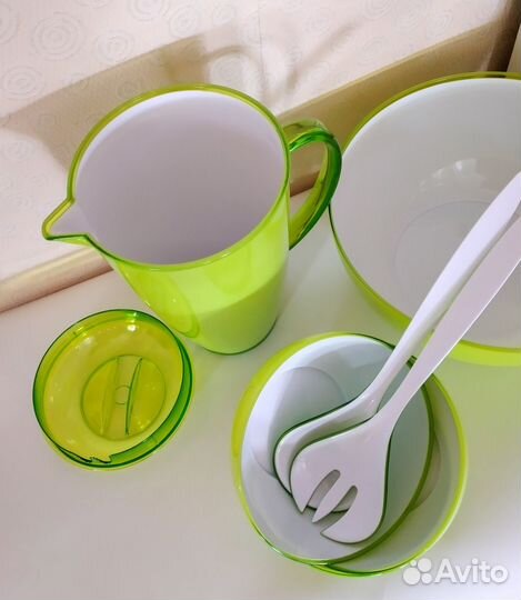 Набор летней посуды пластик