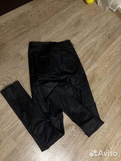Кожаные штаны скинни
