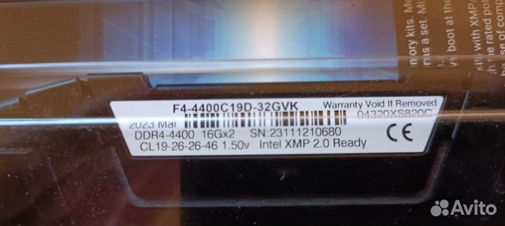 G.skill ddr4 32gb 2x16gb 4400mhz