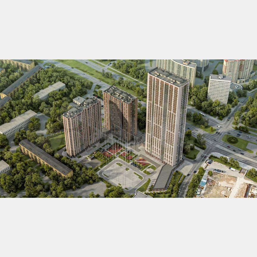 1-к. квартира, 45,6 м², 6/45 эт.