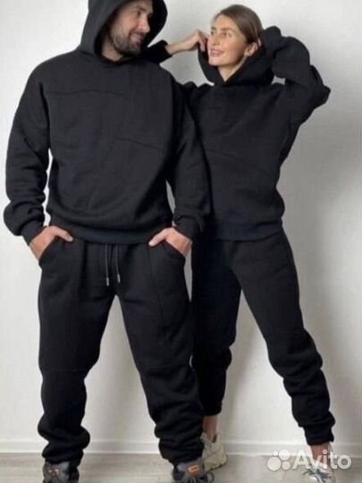 Парные спортивные клстюмы на флисе family look