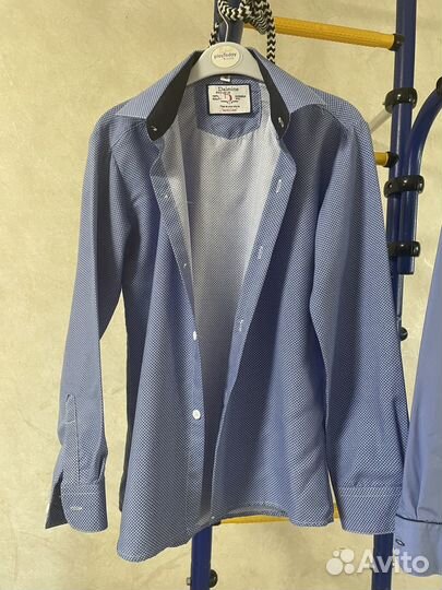 Рубашка на 10 лет, мальчик, рост 140-146см