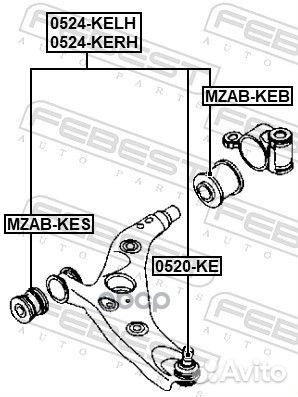 Рычаг подвески перед лев mazda CX-5 11- / FR