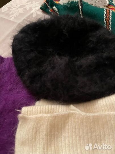 Шарфы и берет ангорские