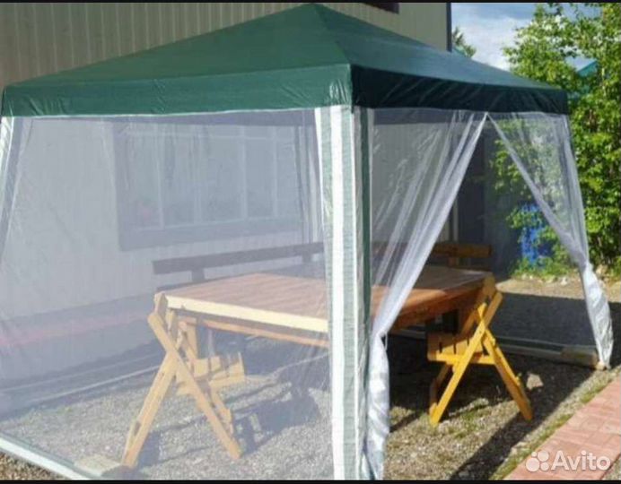 Тент-шатёр для дачи бу