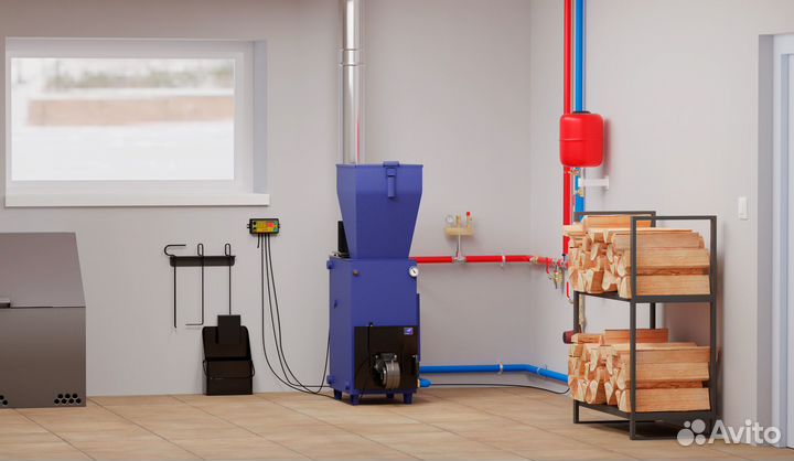 Твердотопливный котел с универсальным подключением