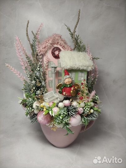 Новогодняя композиция на стол