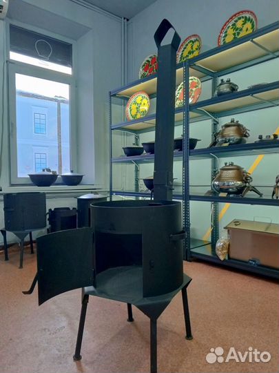 Казан чугунный узбекский в комплекте