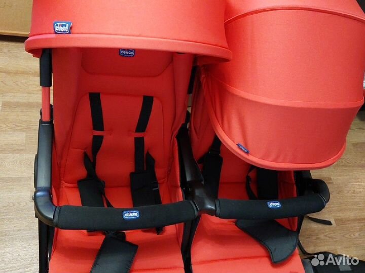 Коляска для двойни chicco ohlala twin