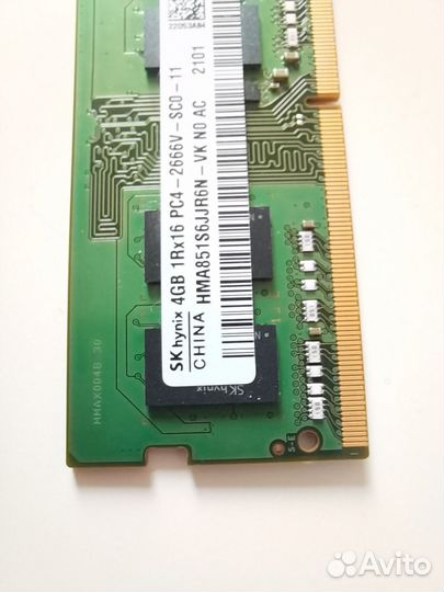 Оперативная память SK hynix DDR4, 4 гб