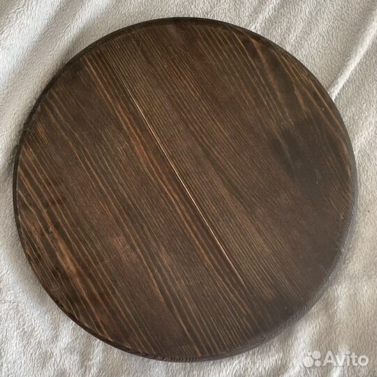 Поднос деревянный круглый