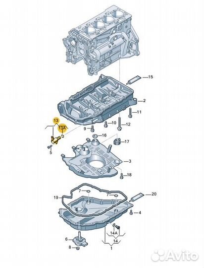 Клапан электромагнитный Volkswagen Skoda 1.8-20