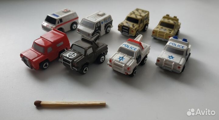 Редкий набор мини машинок из 90х