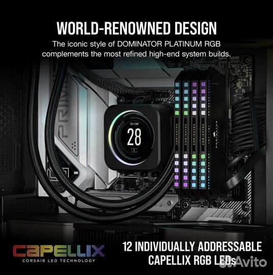 Dominator platinum RGB 32GB DDR5 7200 C34