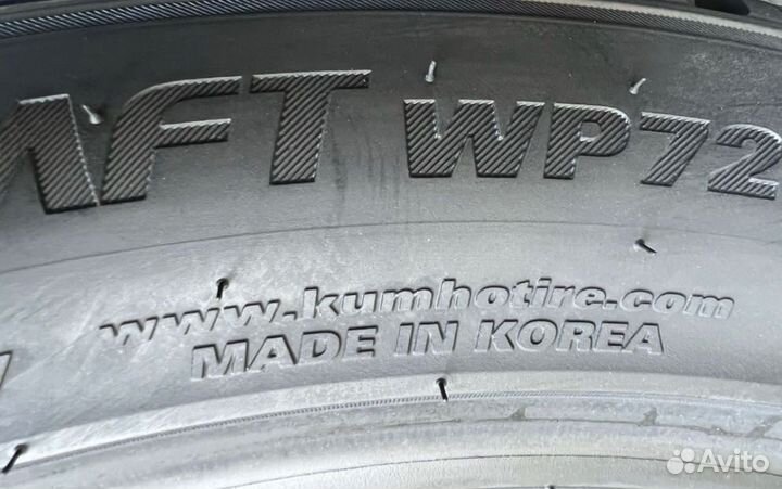 Kumho WinterCraft WP72 245/45 R19 и 275/40 R19