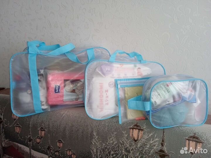 Готовая сумка в роддом 52-75 предметов