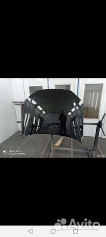 Капот chevrolet lacetti в цвет чёрный Gar