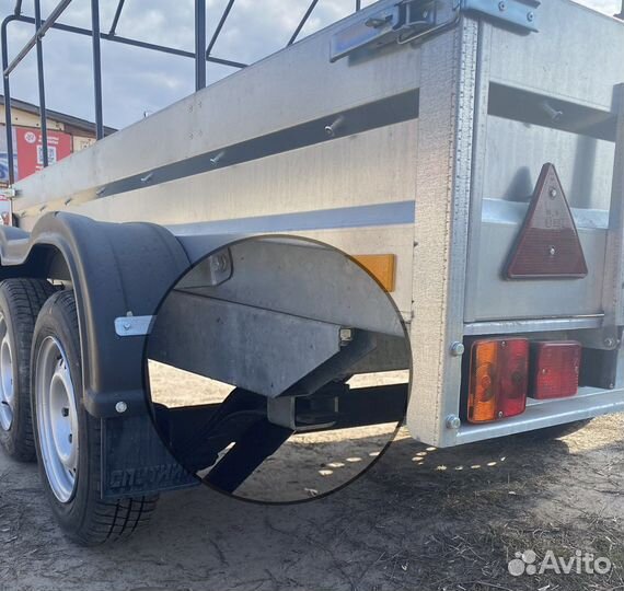Прицеп 2х осный 2,5х1,3 Спутник с тентом