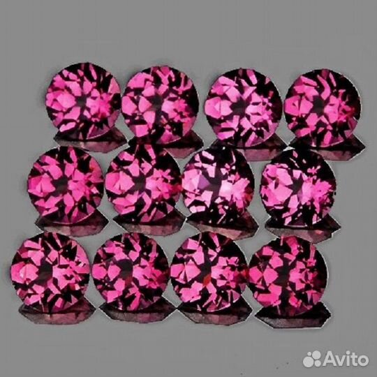 Гранат натуральный 1,80Ct 12шт 3,0мм VVS Круг