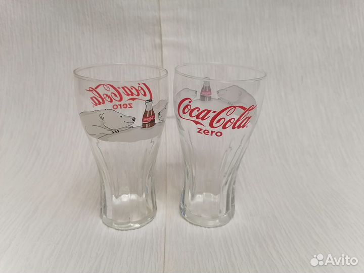 Стеклянные стаканы Coca Cola zero