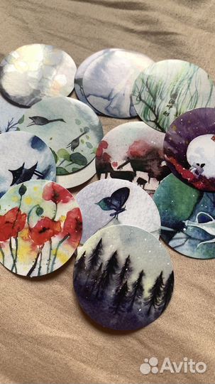 Канцелярия стикеры наклейки