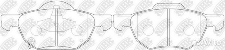 Колодки NiBK PN8125 nibk PN8125