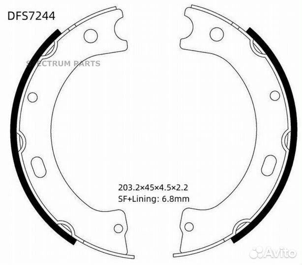 Колодки барабанные комплект/36160-C9625/36160-C602