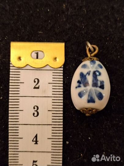Кулон гжель винтаж