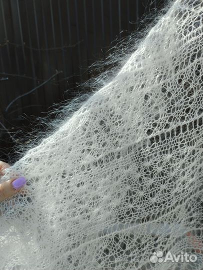 Пуховые шарфики