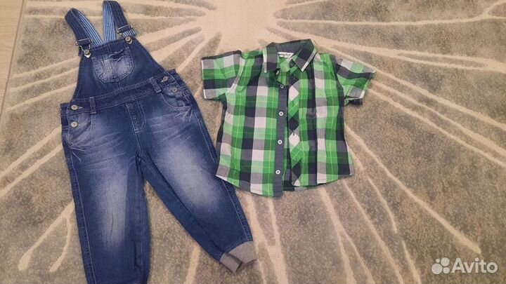 Рубашка и комбинезон 1-2 года