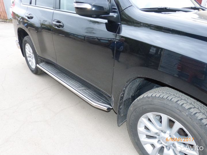 Обвес полирован.нержавейка изготовление Прадо150