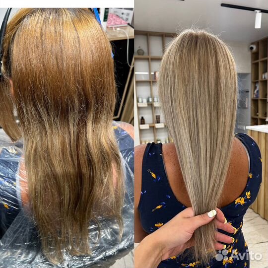 Окрашивание волос, укладки, локоны