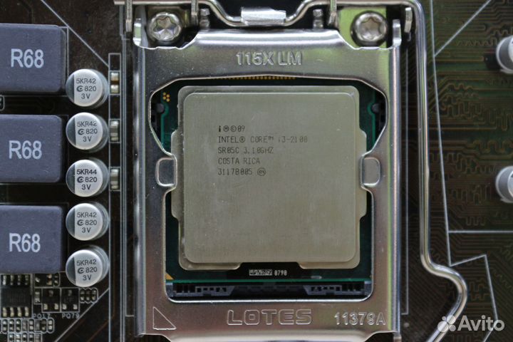 Комплект Intel Core i3-2100 + asus P8H61-MX