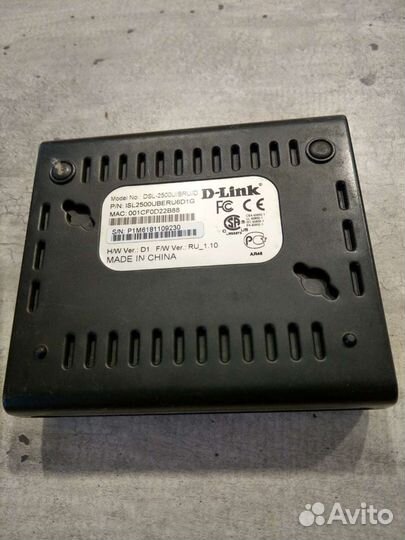 Модем adsl d-link 2500u