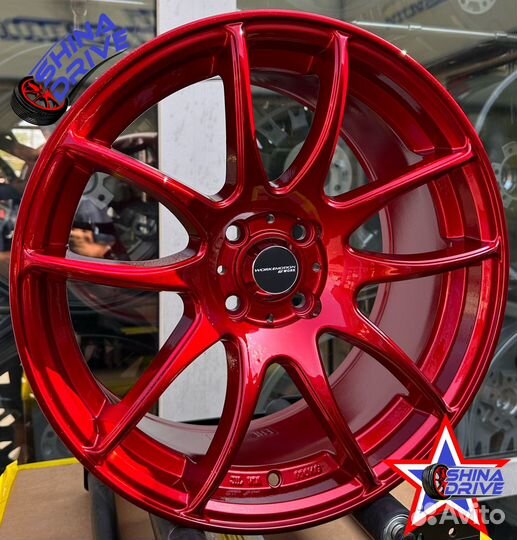 Диски Work CR-Kiwami R17 4x100 Red Gloss