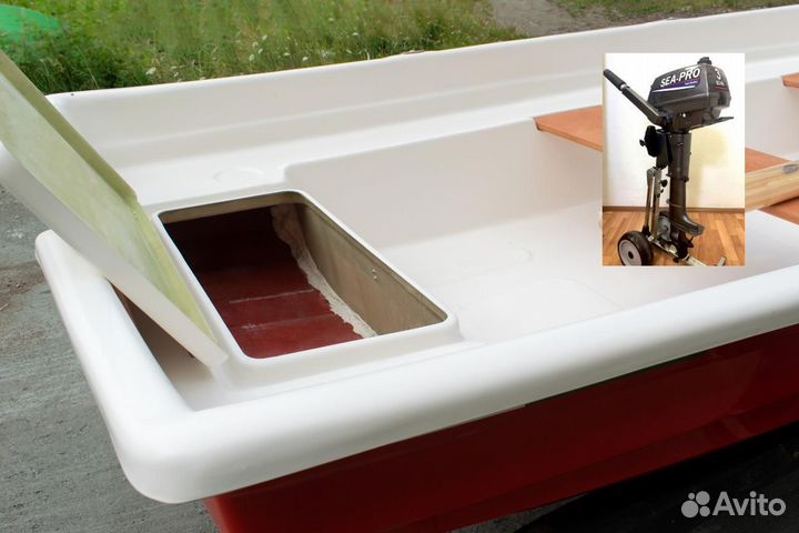 Лодка с мотором Тортилла-395 с Рундуками Sea-Pro T