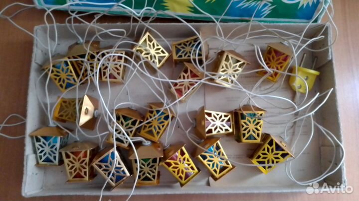 Ёлочная гирлянда СССР