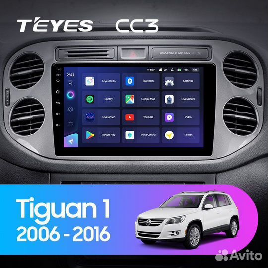 Магнитола Teyes CC3 Volkswagen Tiguan 1 2006-2016